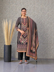 Muslin Digital Print Traditional Salwar Kameez, Cultural Wear for Women
