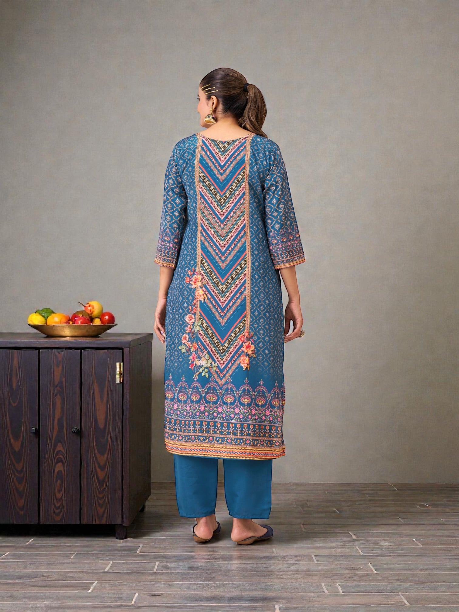Muslin Digital Print Traditional Salwar Kameez, Cultural Wear for Women