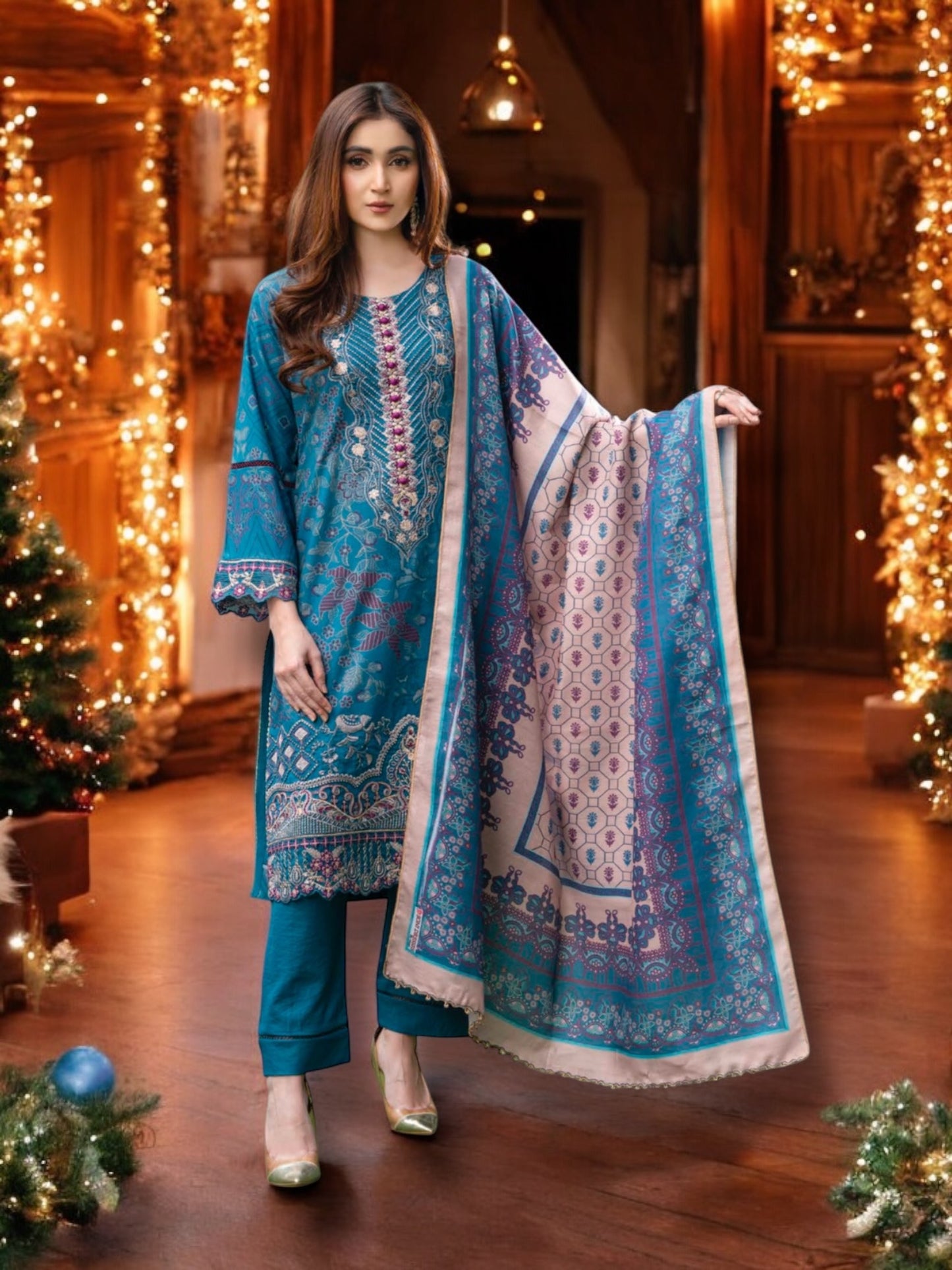 Traditional Pakistani Salwar Kameez – Stylish Ethnic Wear for Women-12