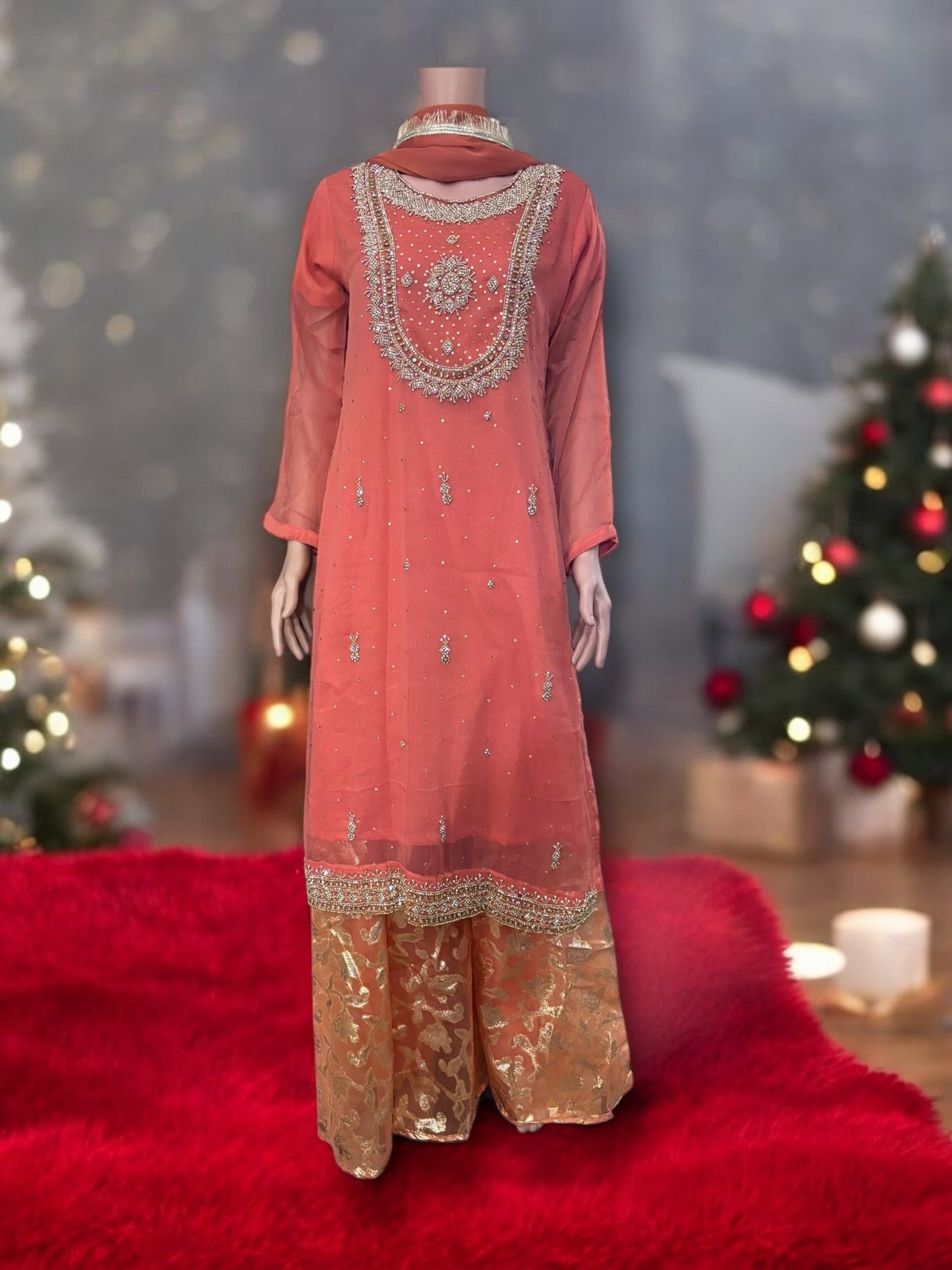 Traditional Designer Sharara Salwar Kameez Set – Stylish Ethnic Wear for Women-04