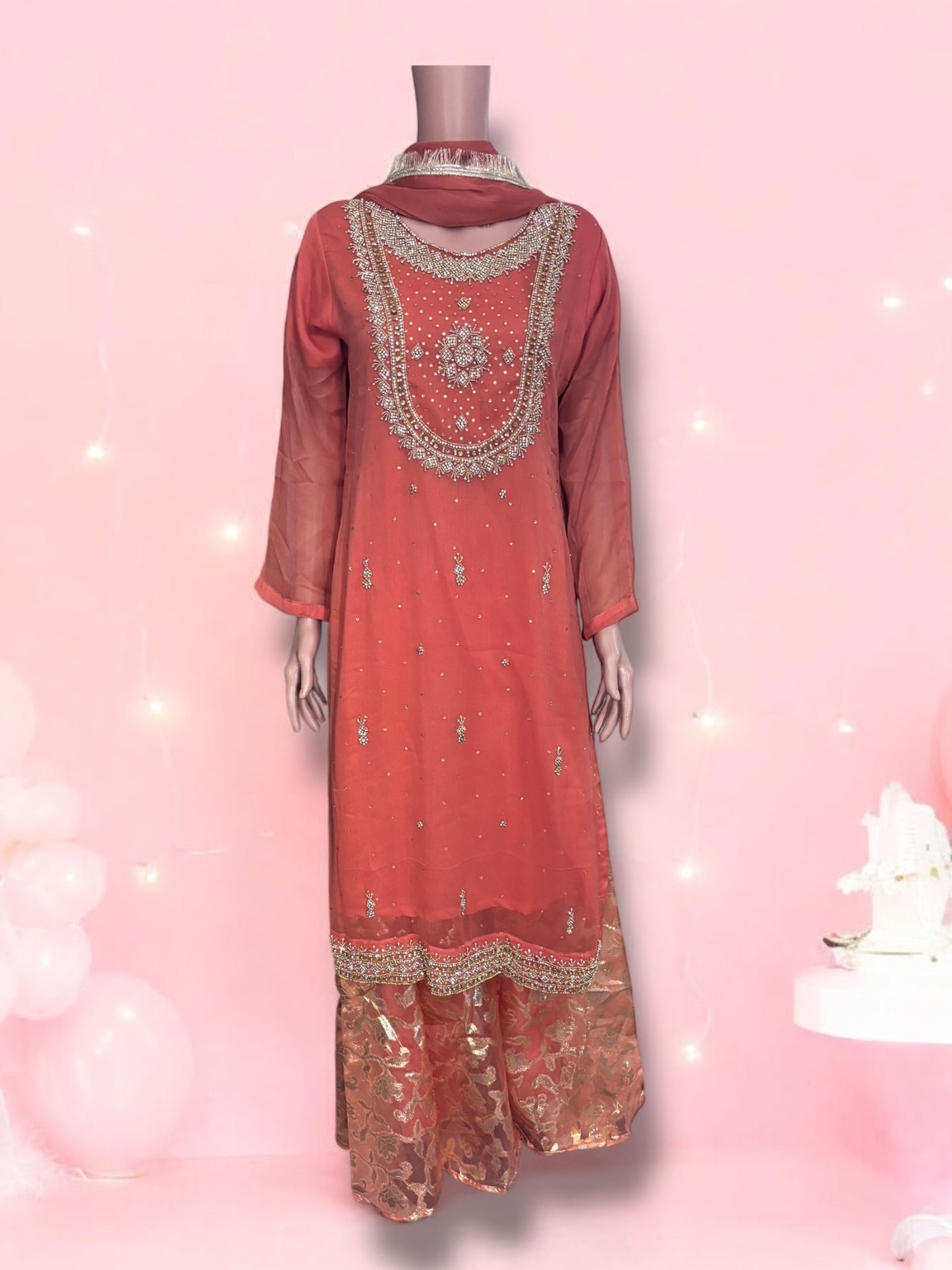 Traditional Designer Sharara Salwar Kameez Set – Stylish Ethnic Wear for Women-04