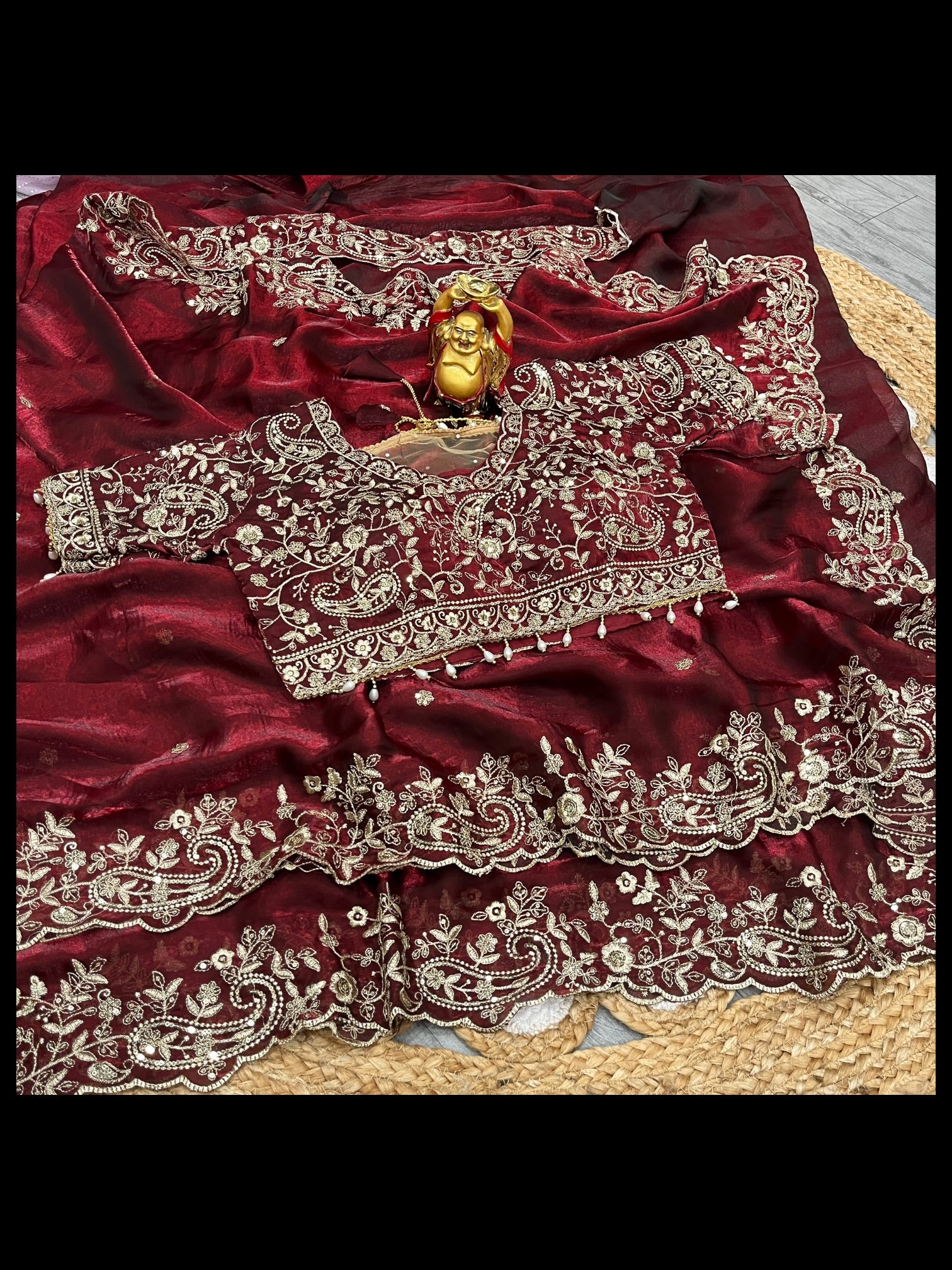 Space Silk Traditional Saree with Ready Blouse, Cultural Wear for Women