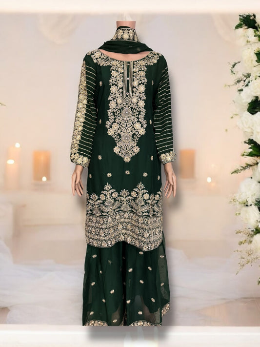 Traditional Designer Sharara Salwar Kameez Set – Stylish Ethnic Wear for Women-07