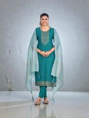 Rayon printed traditional salwar kameez in vibrant colors, showcasing cultural wear for women by Saree Ghor Charlotte.