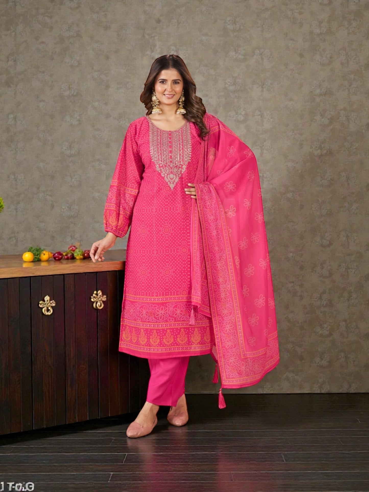 Chiffon Digital Printed Traditional Salwar Kameez, Cultural Wear for Women