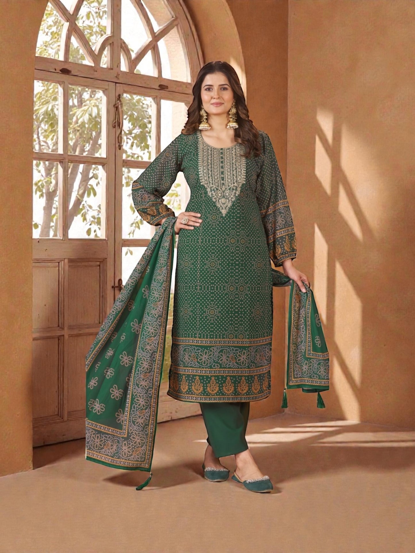 Chiffon Digital Printed Traditional Salwar Kameez, Cultural Wear for Women