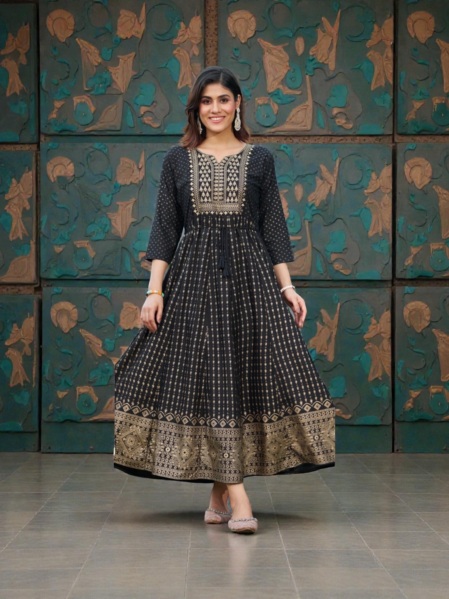 Rayon Print Traditional Kurti, Cultural Wear for Women