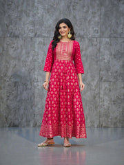 Rayon Print Traditional Kurti, Cultural Wear for Women