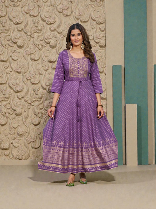 Rayon Print Traditional Kurti, Cultural Wear for Women