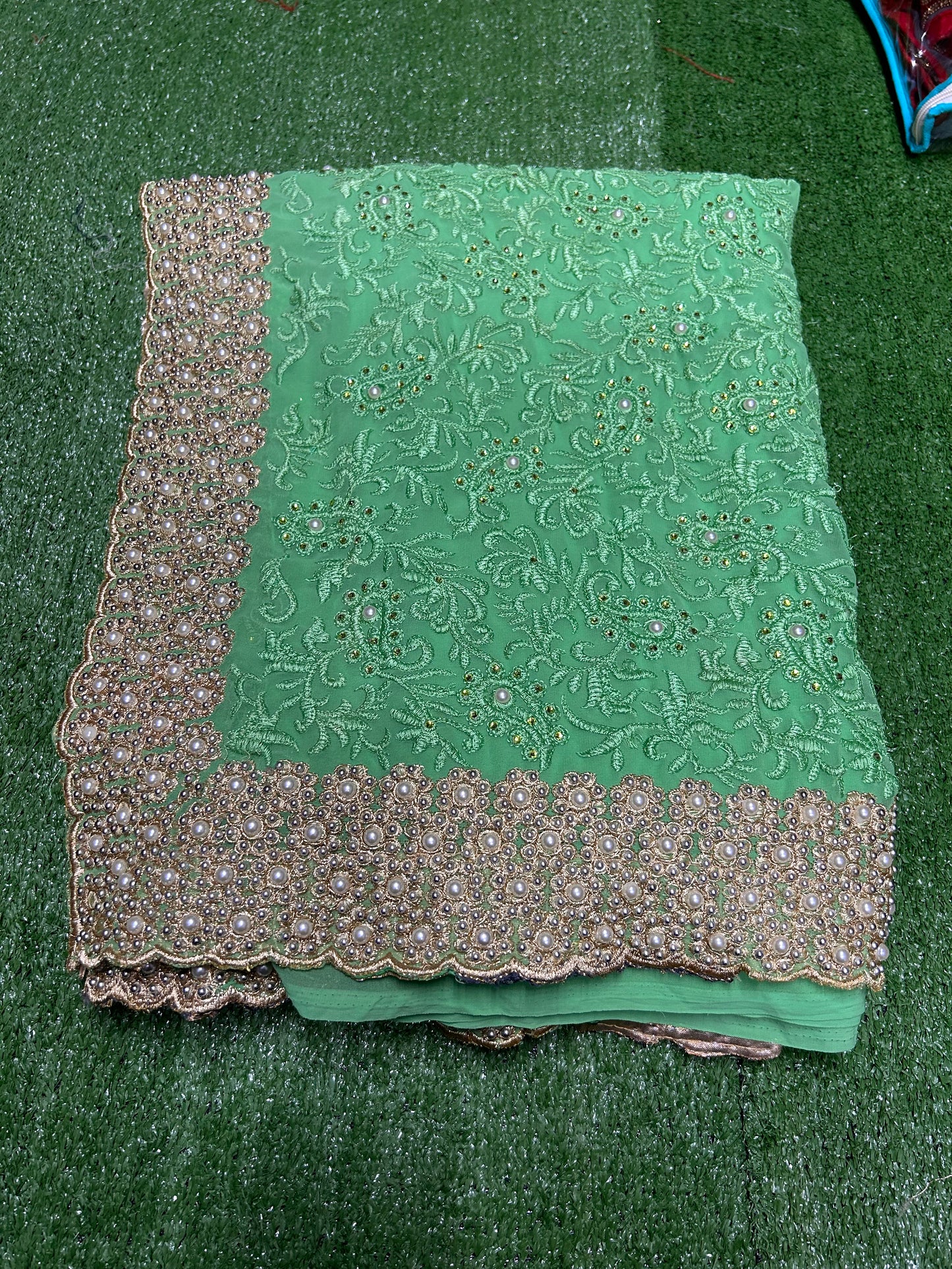 Exclusive Designer Party Saree, with Ready Blouse -018