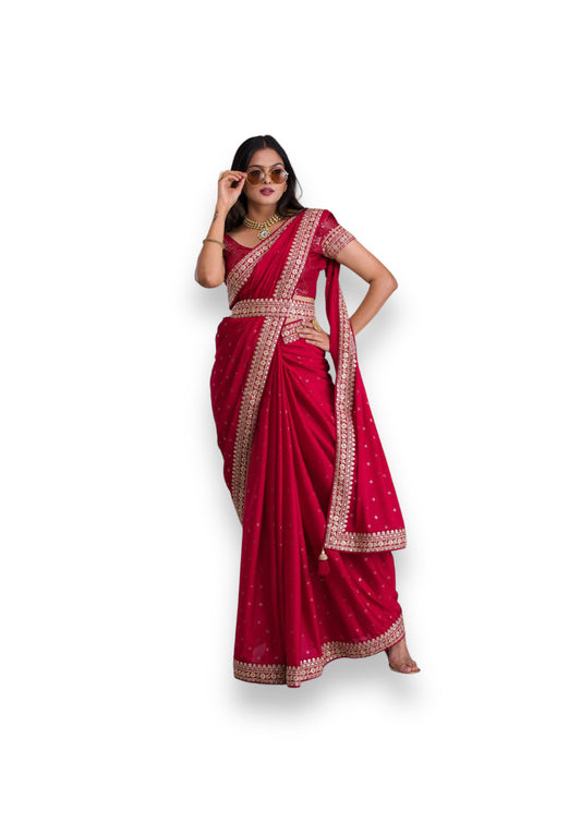 Enchanting Evening: Couture Party Wear Saree -02, Clearance