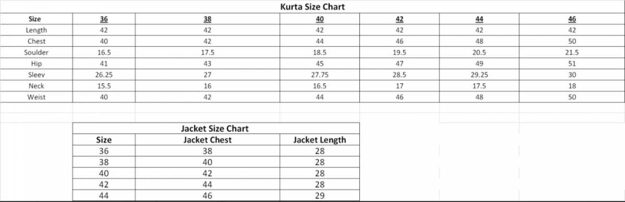 Kurta Pajama with Jacket - 69010 A
