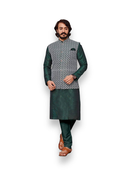 Mens Ethnic Wear Kurta Pajama With Jacket Collection