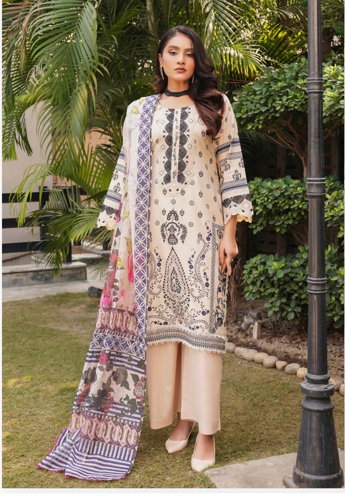 Pakistani Cotton Salwar Kameez, Cultural Wear for Women
