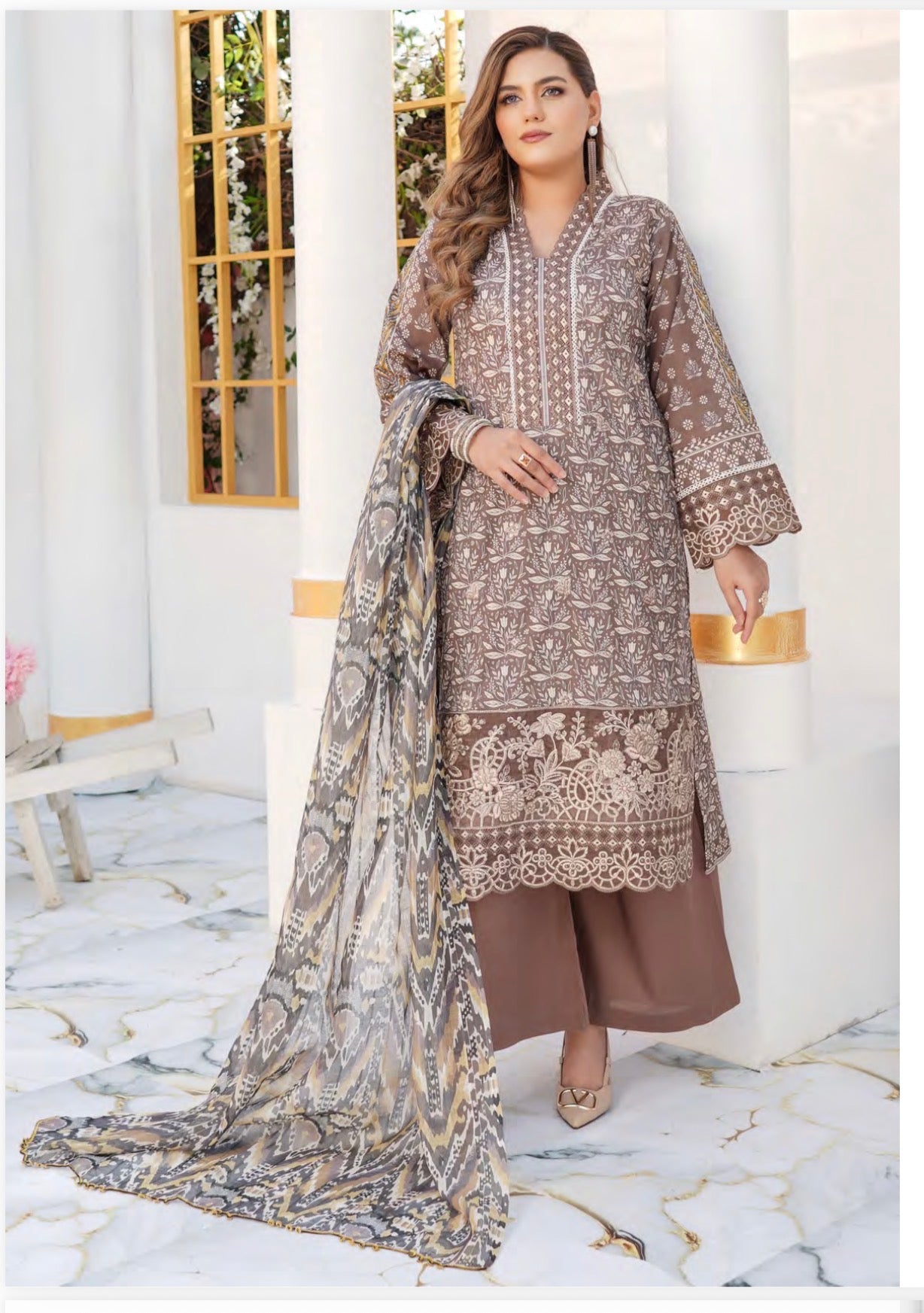 Pakistani Cotton Salwar Kameez, Cultural Wear for Women