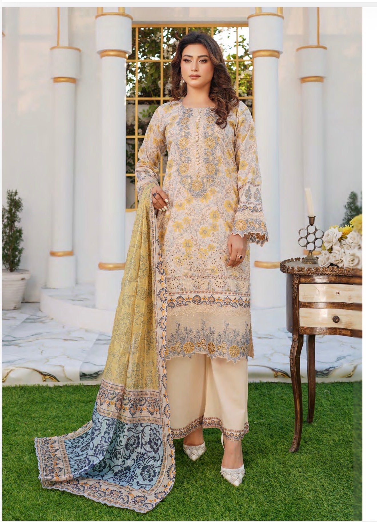 Pakistani Cotton Salwar Kameez, Cultural Wear for Women