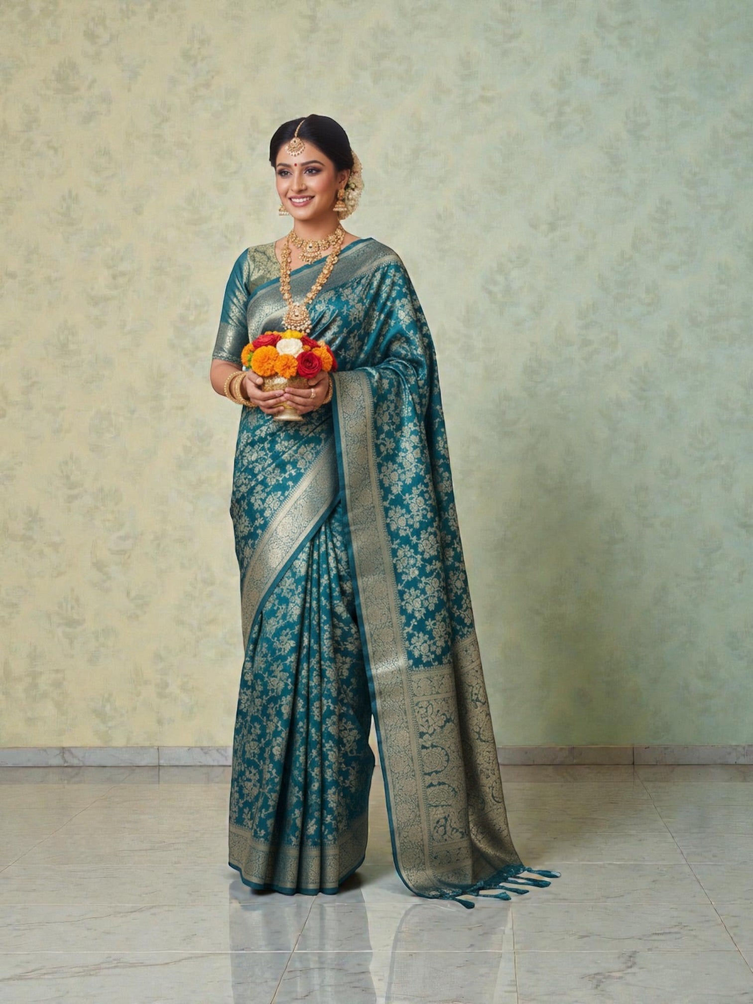 Mercerised Soft silkTraditional Saree, Cultural Wear for Women