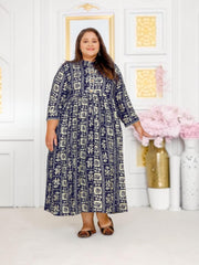Traditional Plus Size Rayon Long Kurti, Cultural Wear for Women