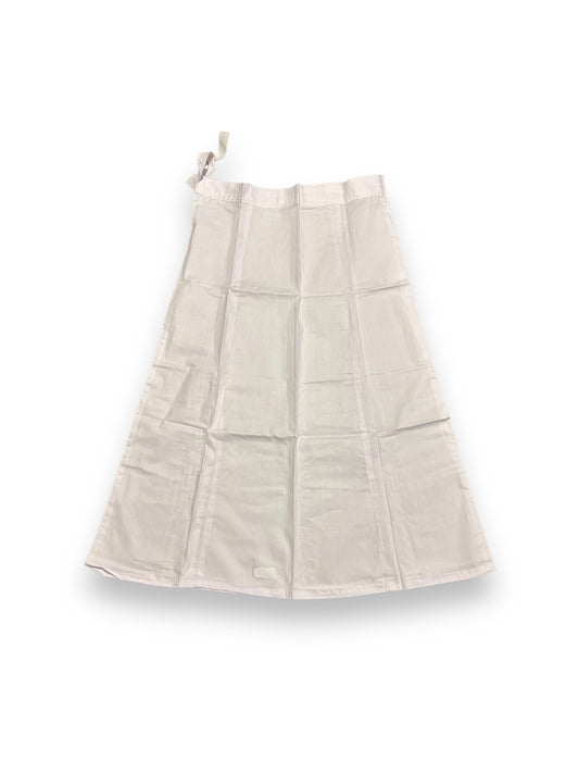 Essential Plain White Cotton Petticoat for Women - 211