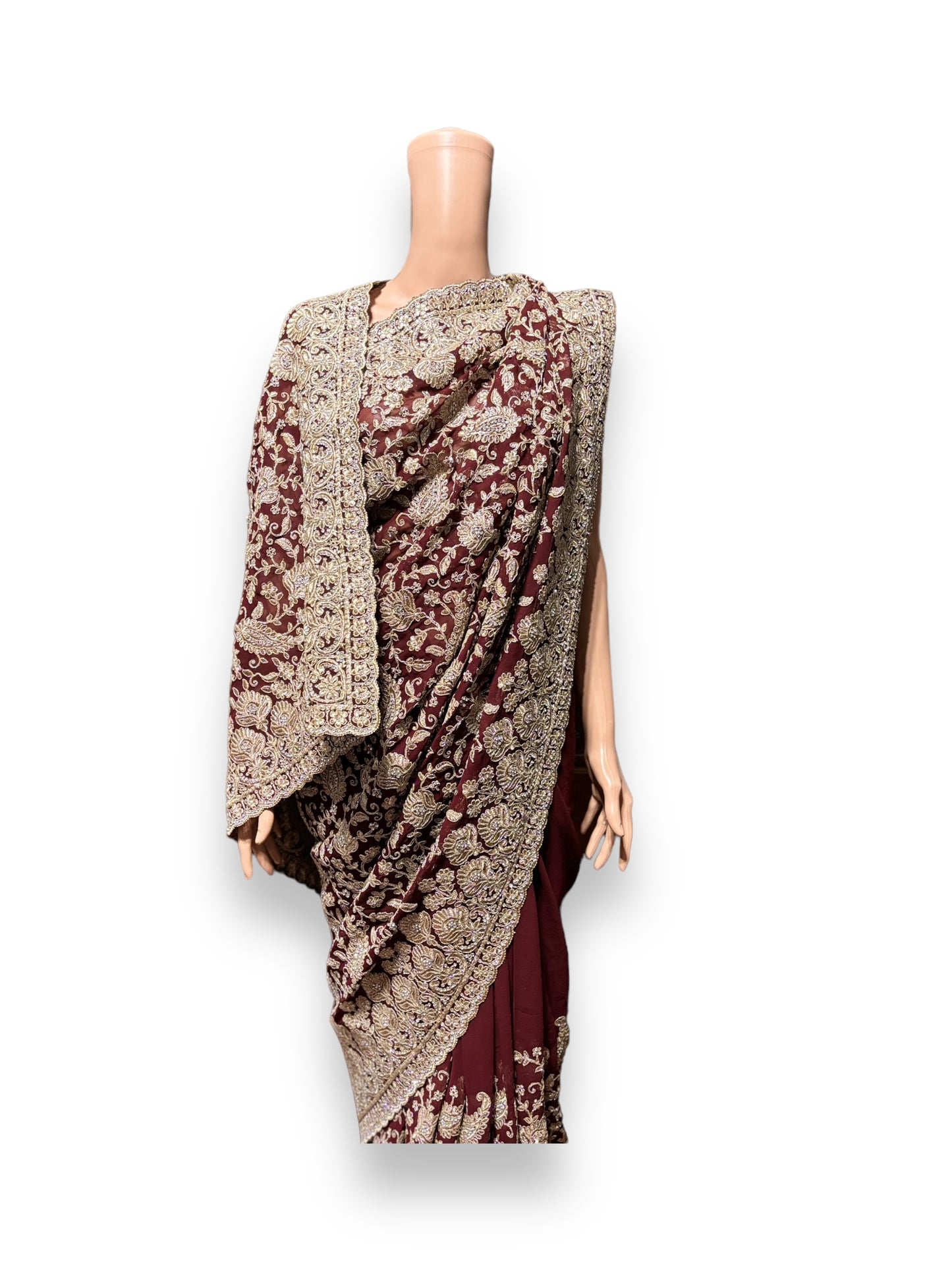 All Over Work Party Wear Traditional Designer Saree