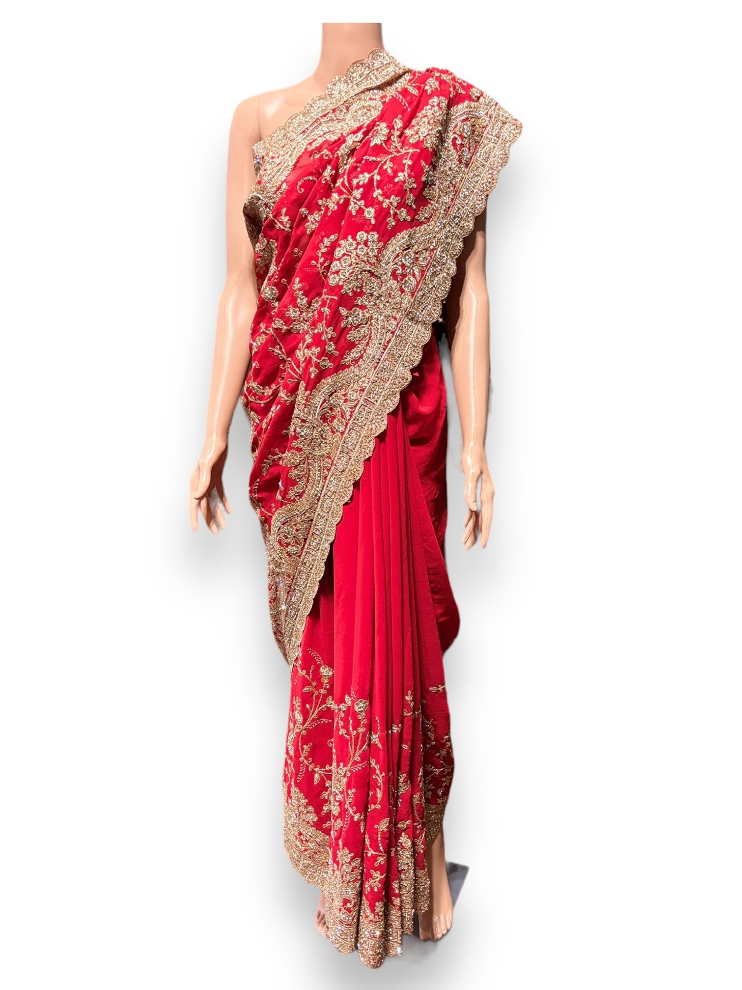 All Over Work Party Wear Traditional Designer Saree