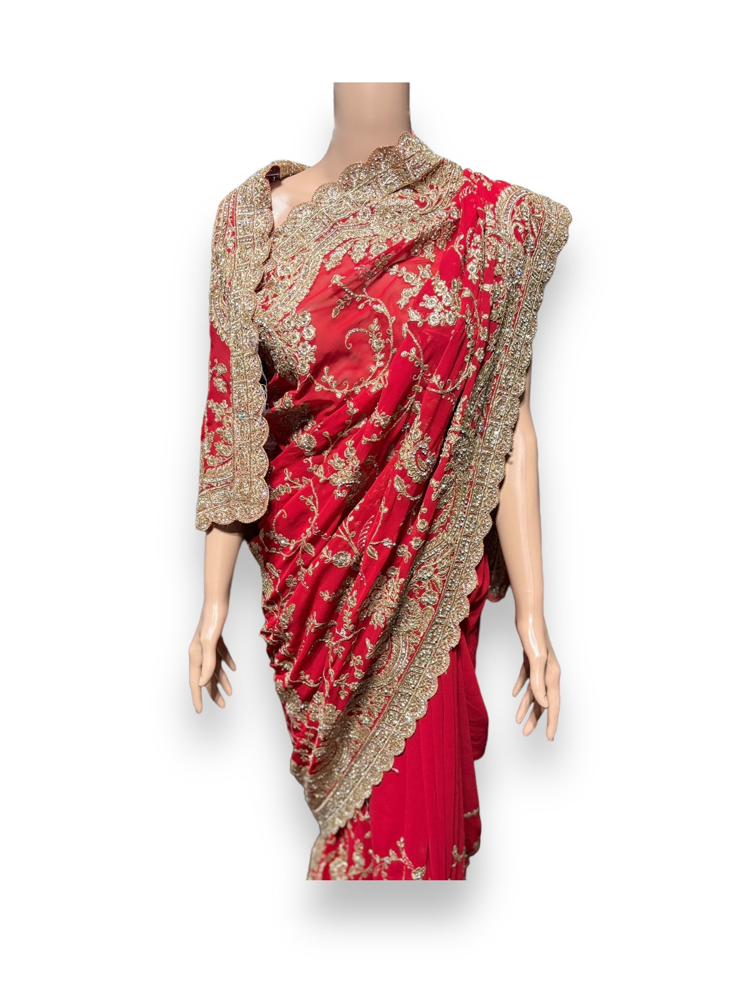 All Over Work Party Wear Traditional Designer Saree