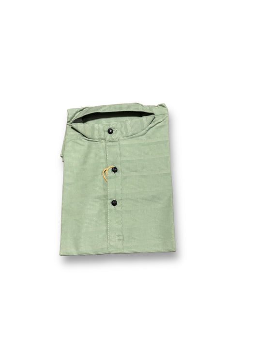 Boys Green Cotton Kurta Pajama - 1009