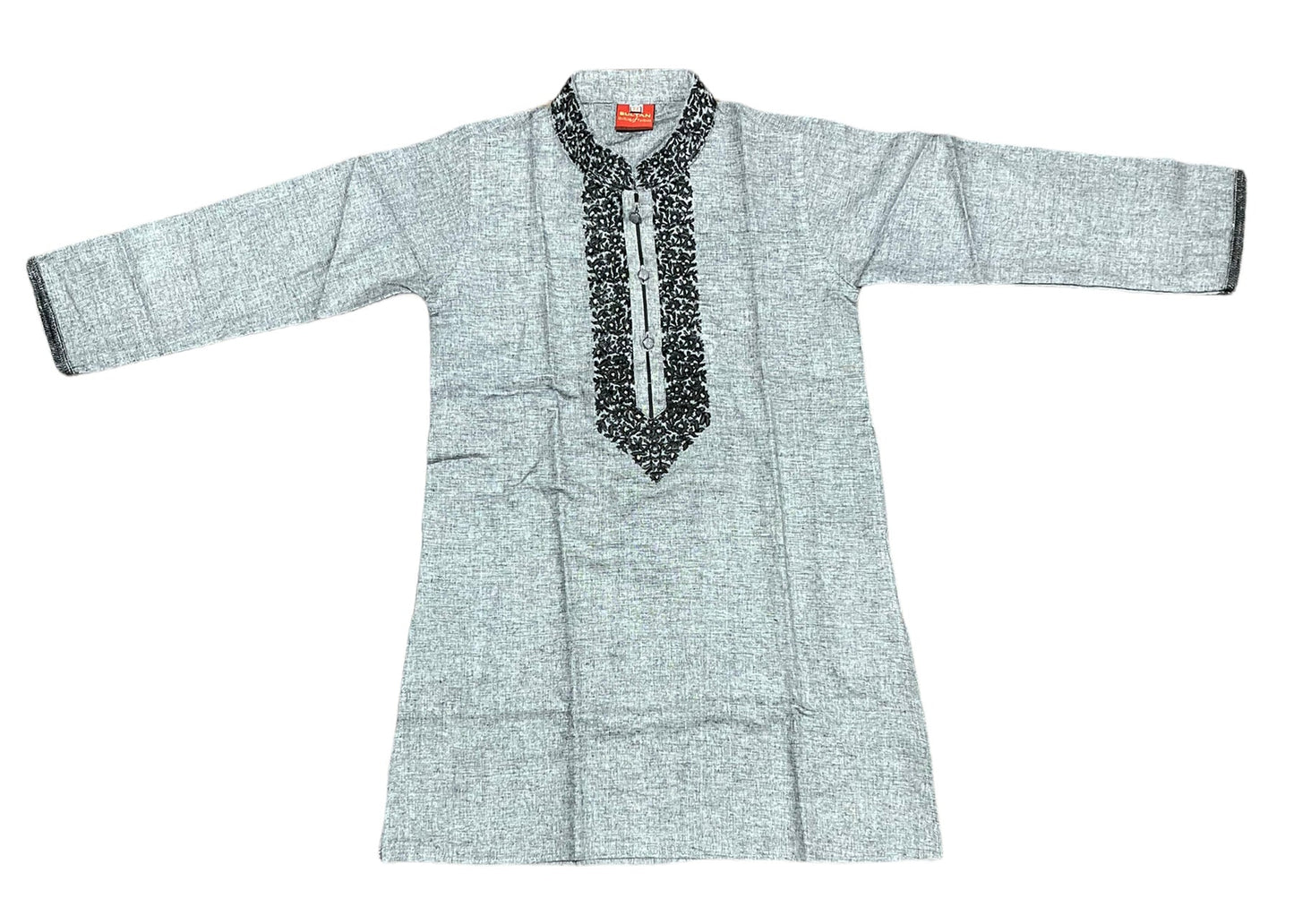 Dark Gray - Comfortable Boys' Soft Cotton Kurta: Stylish and Breathable Ethnic Wear for Every Occasion