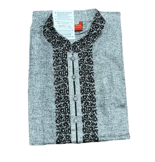 Dark Gray - Comfortable Boys' Soft Cotton Kurta: Stylish and Breathable Ethnic Wear for Every Occasion