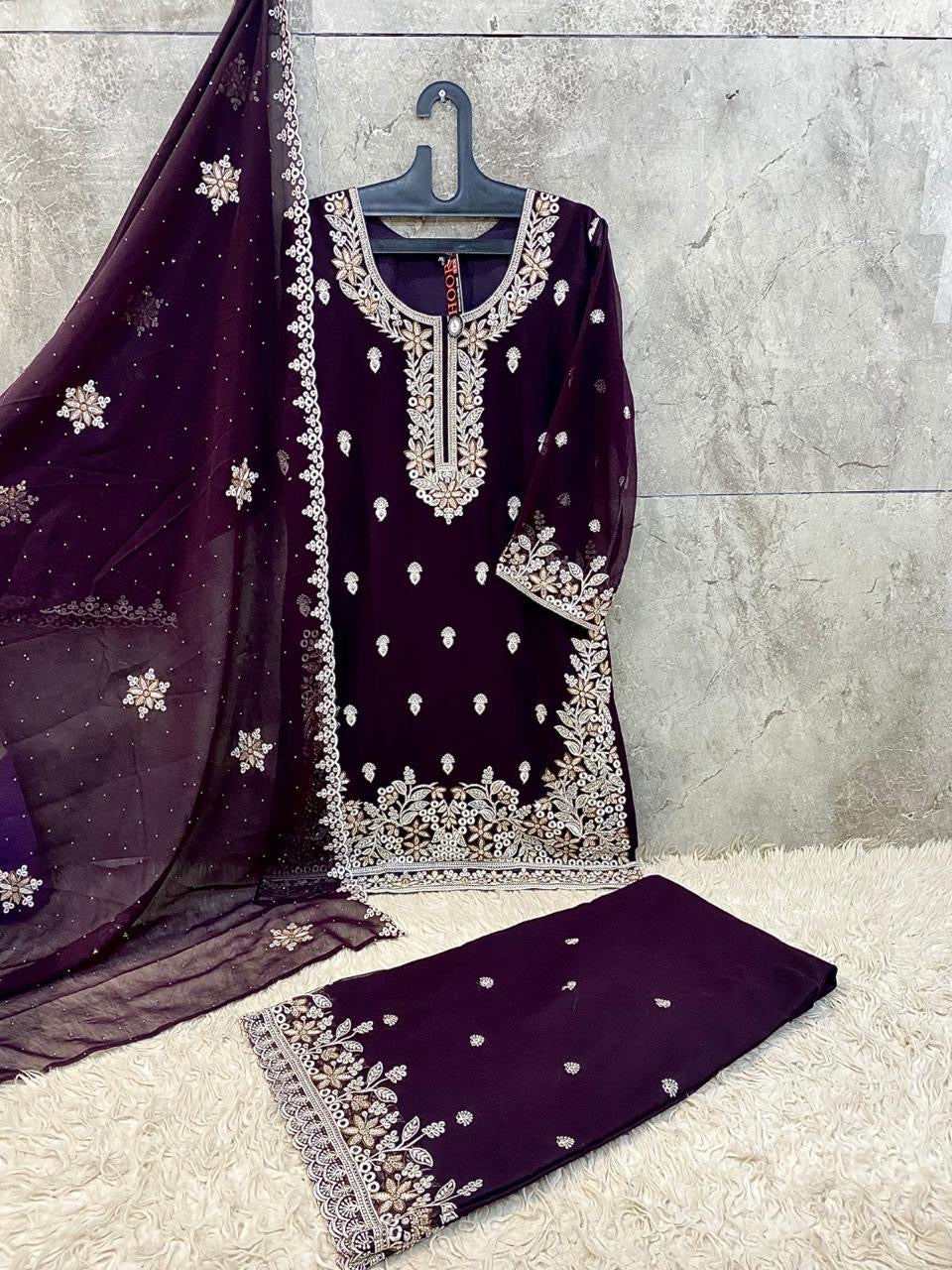 Georgette Designer Salwar Kameez, Cultural Wear for Women