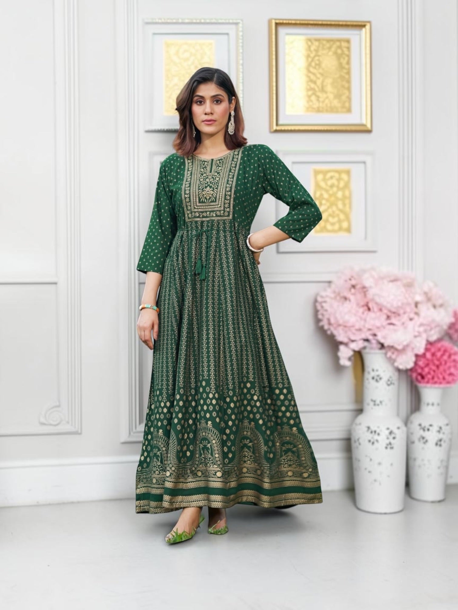 Rayon Print Traditional Kurti, Cultural Wear for Women