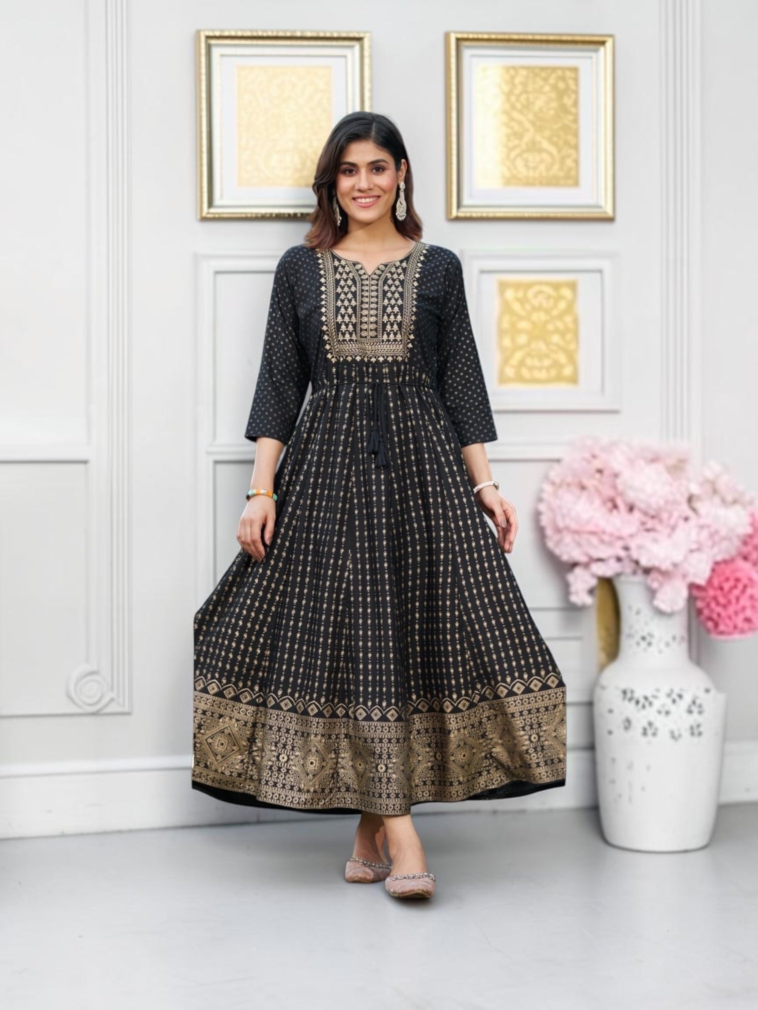 Rayon Print Traditional Kurti, Cultural Wear for Women