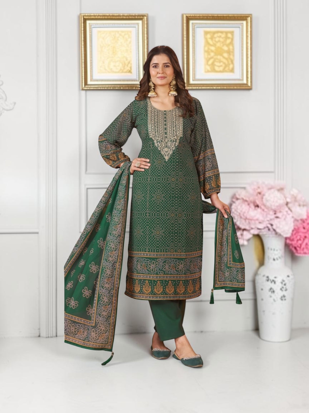 Chiffon Digital Printed Traditional Salwar Kameez, Cultural Wear for Women
