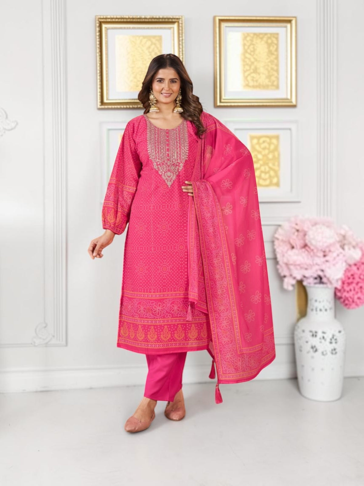 Chiffon Digital Printed Traditional Salwar Kameez, Cultural Wear for Women
