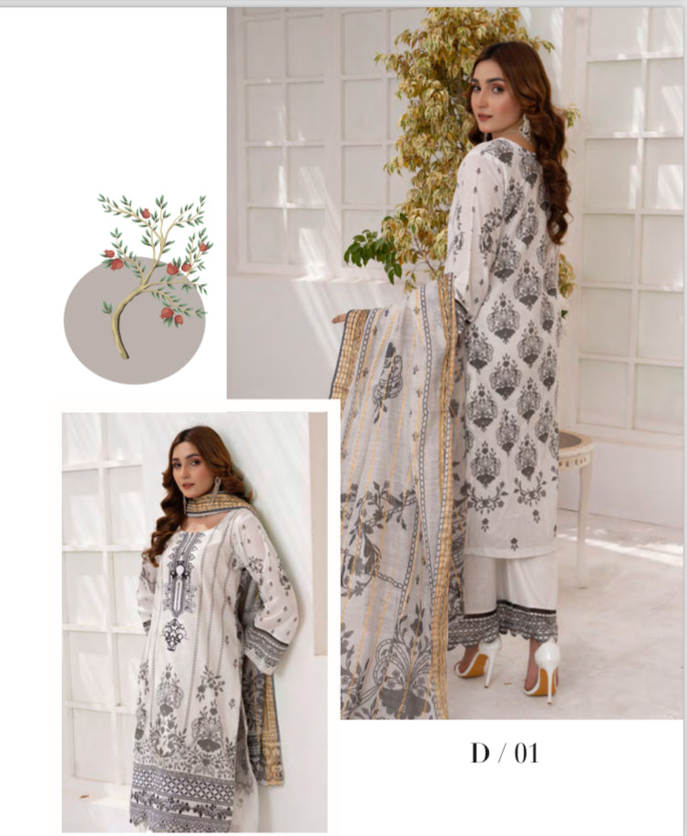 Traditional Pakistani Salwar Kameez Suit - D01