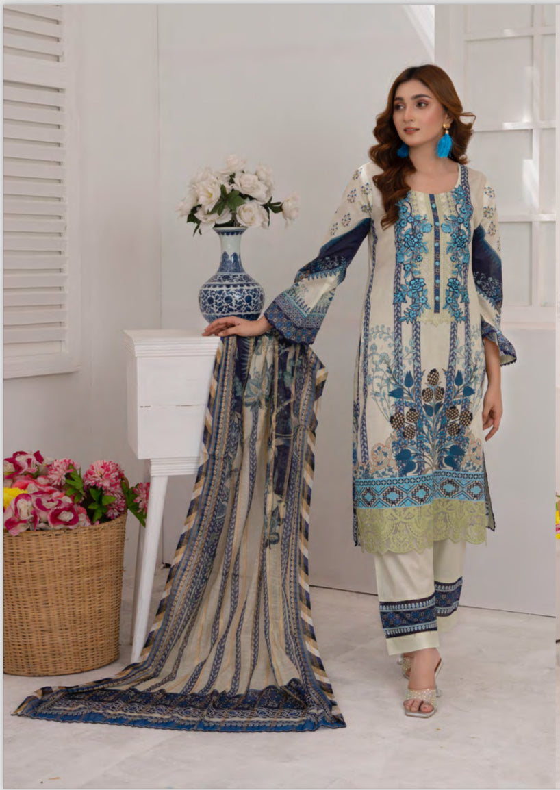 Traditional Pakistani Salwar Kameez Suit - D04