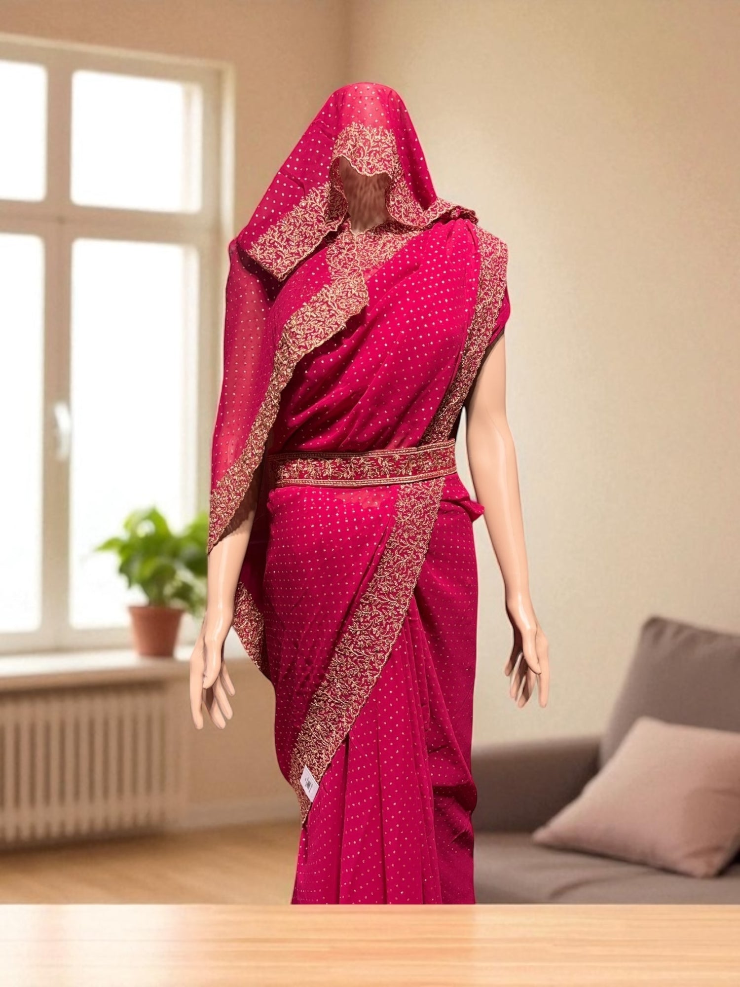 Sublime Simplicity: Traditional Designer Saree-Indian Ethnic Wear for Women - Saree Ghor Charlotte