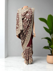 All Over Work Party Wear Traditional Designer Saree, Indian Cultural Wear for Women - Saree Ghor Charlotte