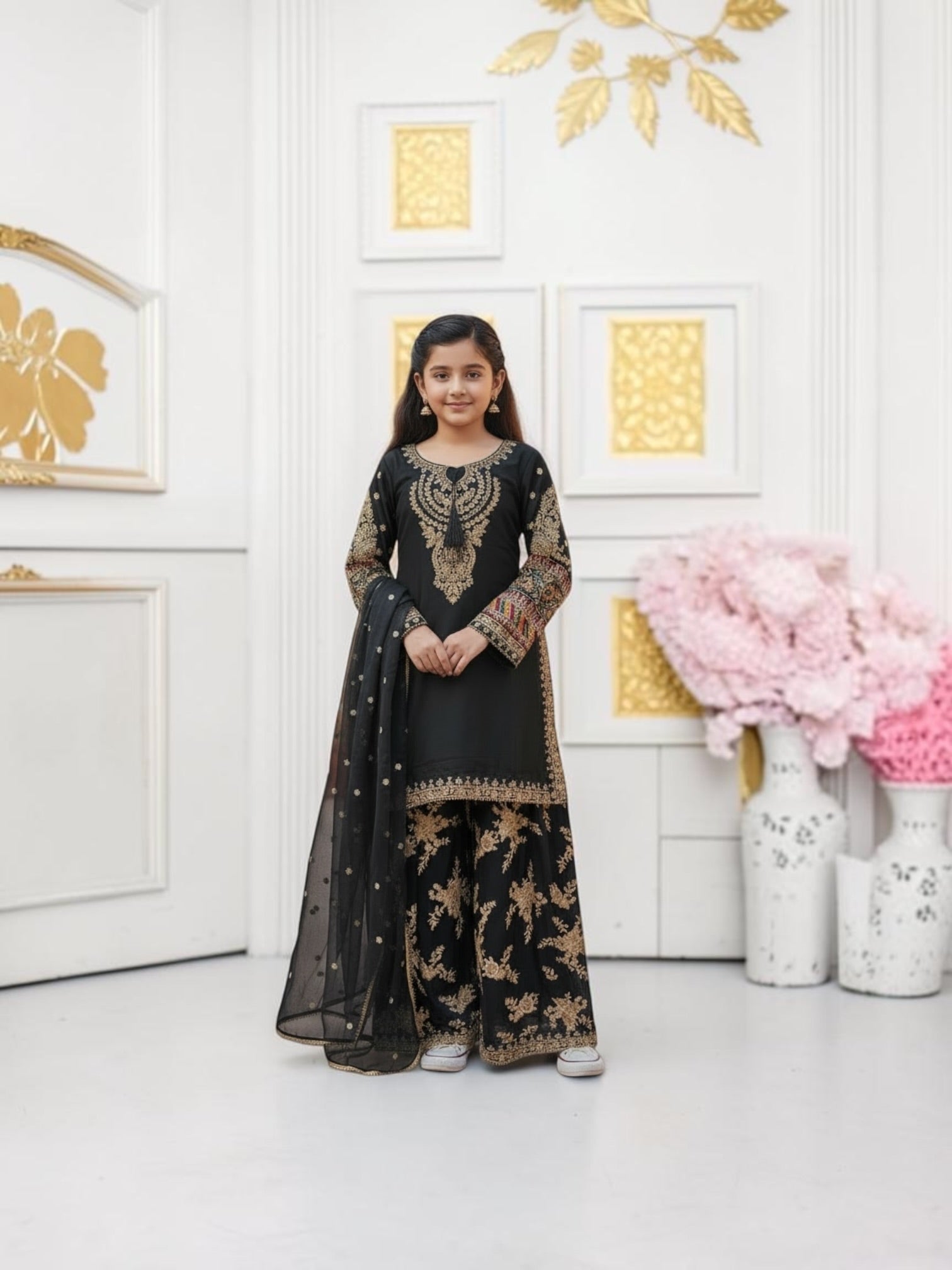 Traditional Designer Salwar Kameez for Little Girls, Elegant & Stylish Cultural Wear