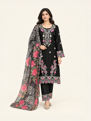 Heavy Gajji Satin Salwar Kameez, Cultural Wear for Women