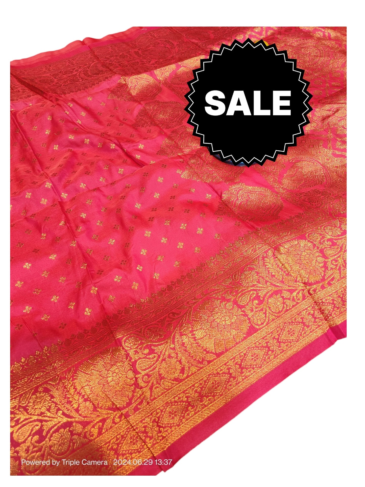 Traditional Copper Jari Katan Silk Saree For Ethnic Look - 06