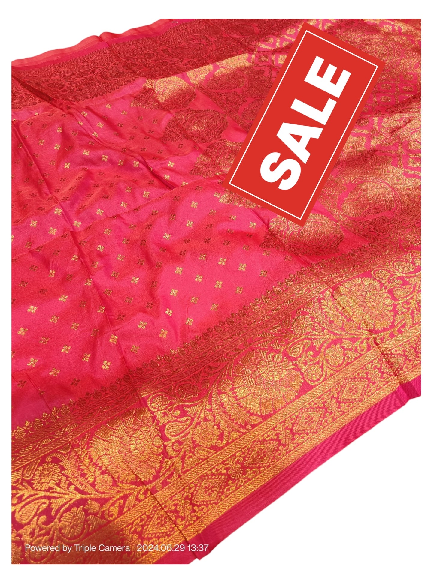 Traditional Copper Jari Katan Silk Saree For Ethnic Look - 06