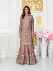 Heavy Work Salwar Kameez for women by Saree Ghor Charlotte, showcasing intricate embroidery and traditional cultural wear.