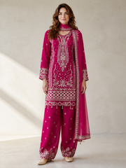 Traditional Saree Ghor Charlotte Salwar Kameez for women, featuring vibrant fabric and intricate embroidery, suitable for cultural wear.
