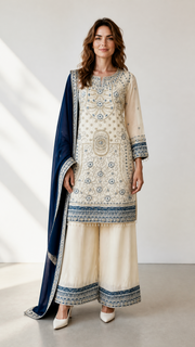 Traditional Saree Ghor Charlotte Salwar Kameez for women featuring colorful fabric, intricate embroidery, and elegant cultural design.