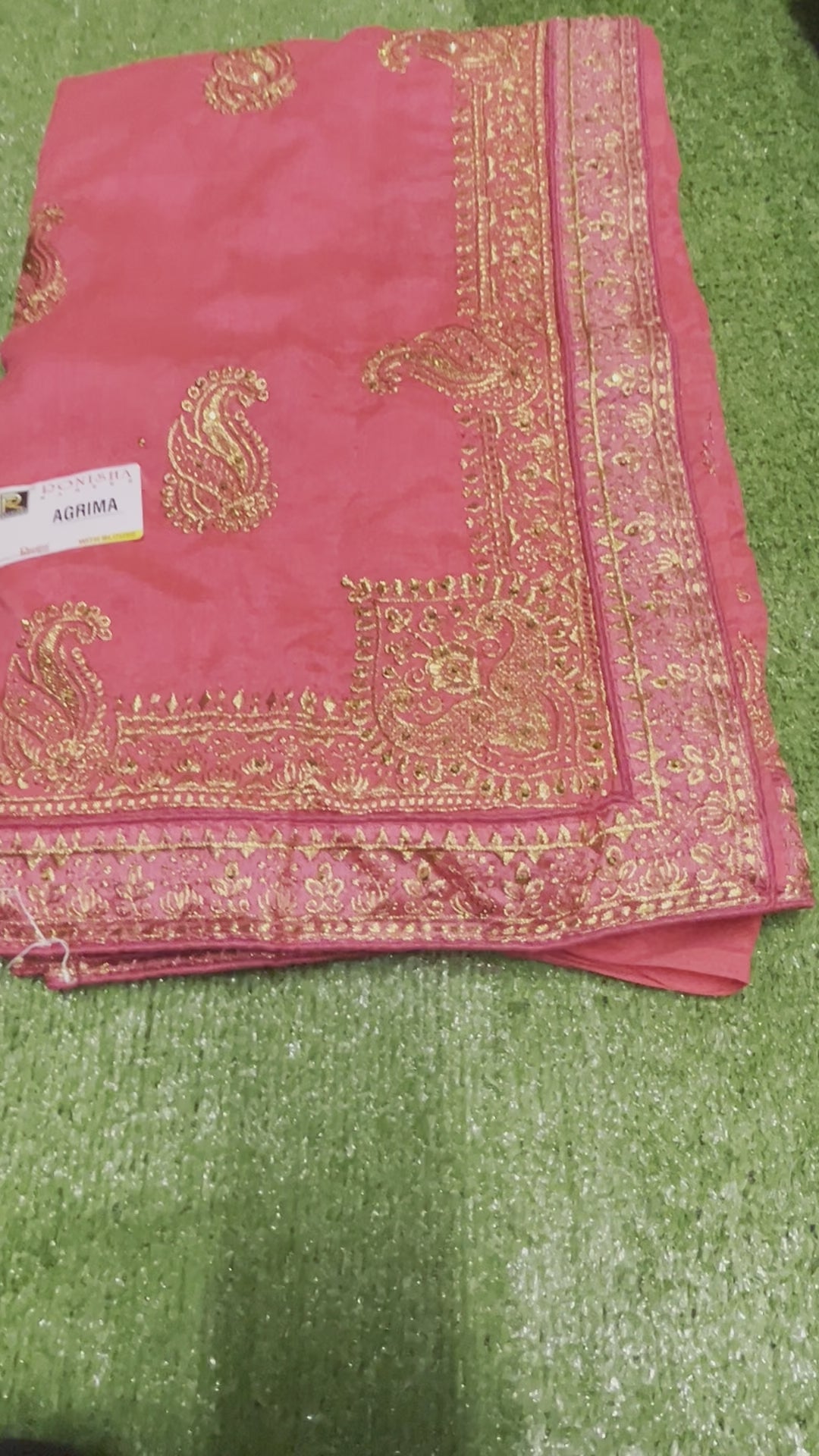 Load video: Festive Wear Traditional Vichitra Silk Saree for Women ,1007