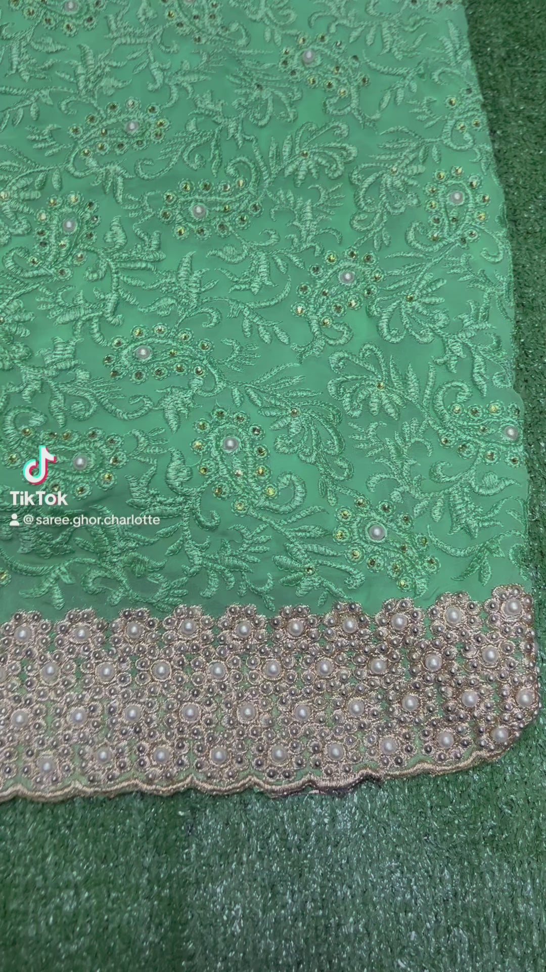 Load video: Traditional Designer Party Saree with Readymade Blouse, Cultural Wear for Women,018