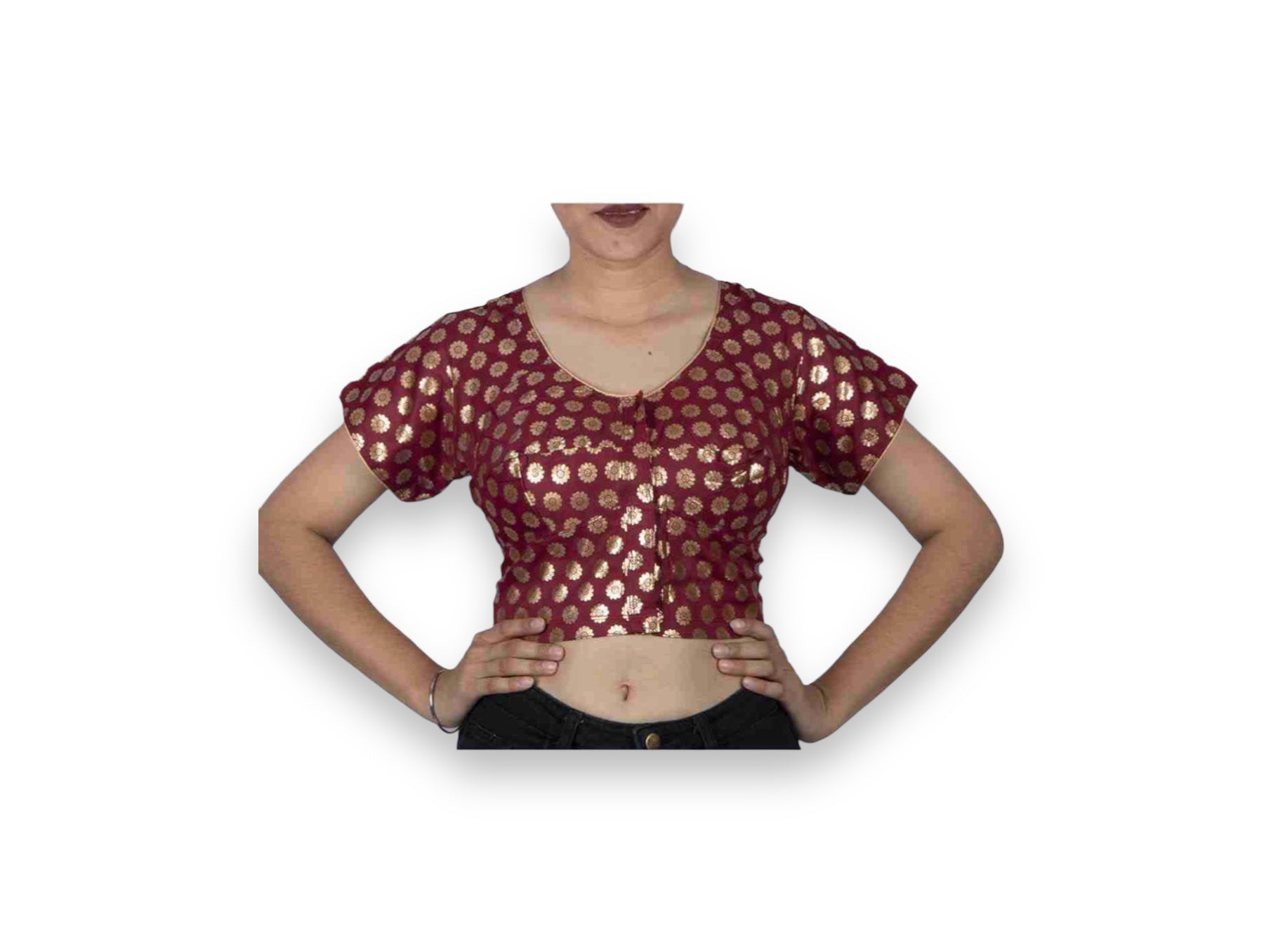 Traditional Ready Made Blouse for Saree, Cultural Wear for Women, 101 - Saree Ghor Charlotte