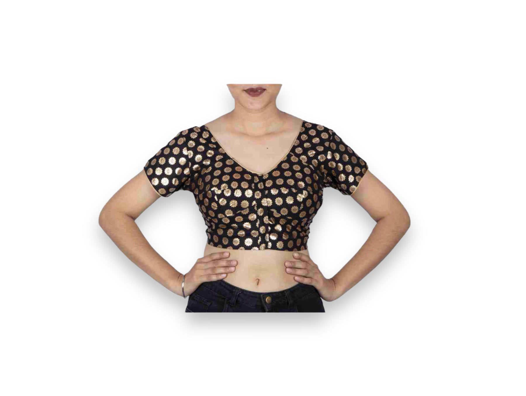 Traditional Ready Made Blouse for Saree, Cultural Wear for Women, 10e4 - Saree Ghor Charlotte