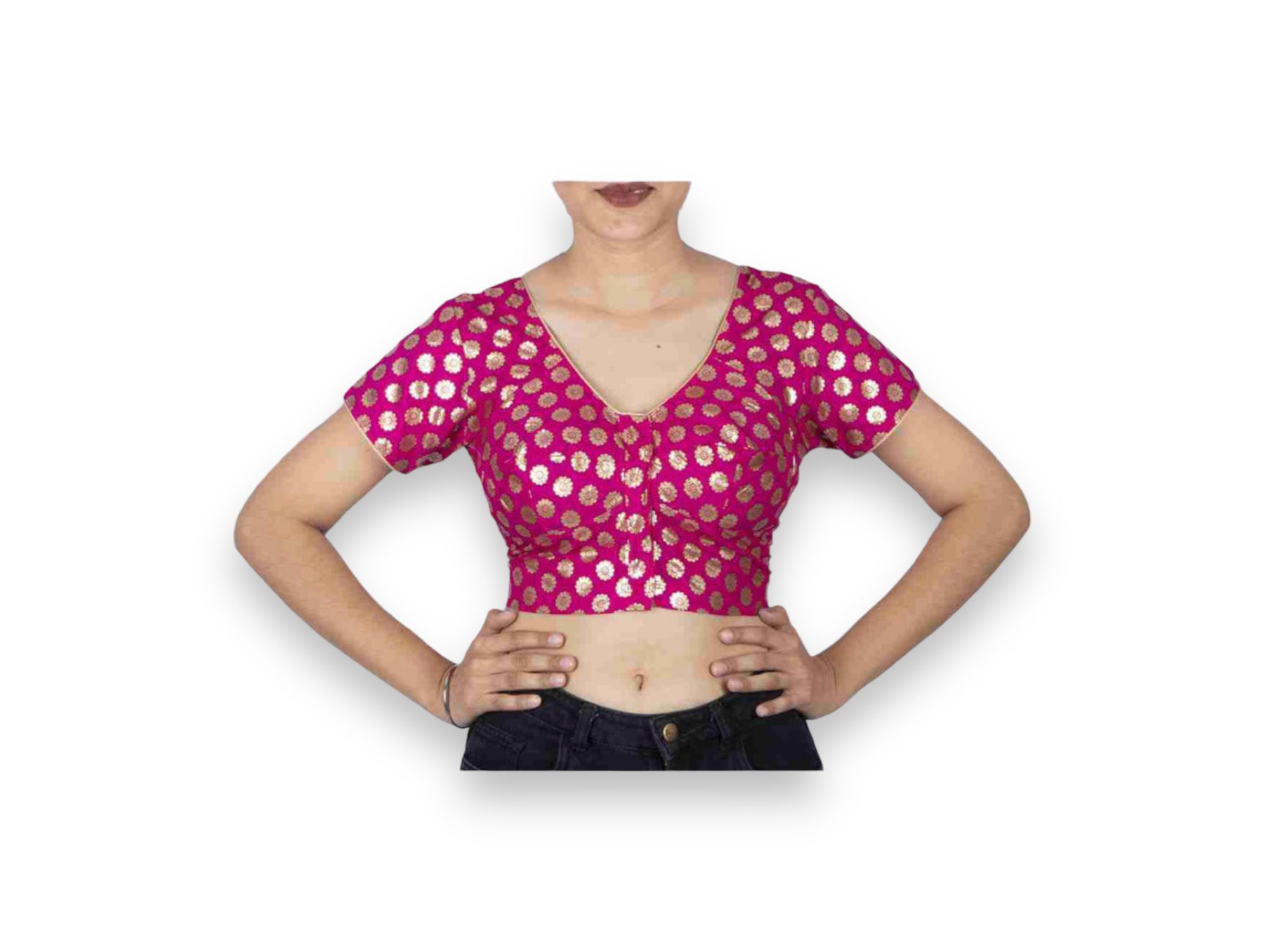 Traditional Ready Made Blouse for Saree, Cultural Wear for Women, 102 - Saree Ghor Charlotte